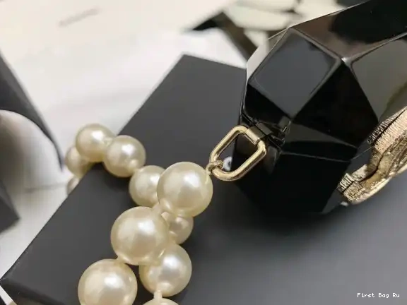 First Bag Ru CHANEL PRO AIRPODS NECKLACE CASE 0629
